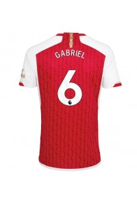 Arsenal Gabriel Magalhaes #6 Jalkapallovaatteet Kotipaita 2023-24 Lyhythihainen